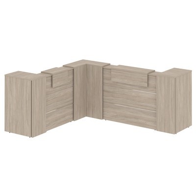 Onix O.R-K-33 (Дуб аттик) Стойка ресепшн угловая г-образная с внутренним углом