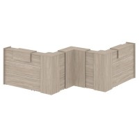 Onix O.R-K-35 (Дуб аттик) Стойка ресепшн угловая г-образная с внутренним углом