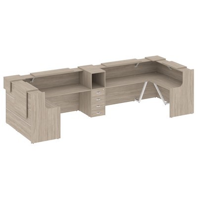 Onix O.R-K-37 (Дуб аттик) Стойка ресепшн п-образная