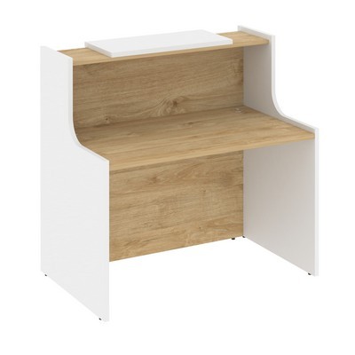 Onix O.R-K-1 (Тиквуд светлый/Белый бриллиант) Стойка ресепшн прямая