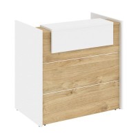 Onix O.R-K-4 (Тиквуд светлый/Белый бриллиант) Стойка ресепшн прямая