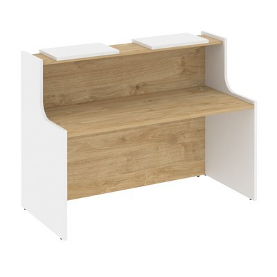 Onix O.R-K-5 (Тиквуд светлый/Белый бриллиант) Стойка ресепшн прямая