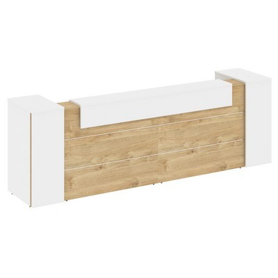 Onix O.R-K-11 (Тиквуд светлый/Белый бриллиант) Стойка ресепшн прямая