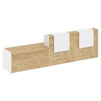 Onix O.R-K-21 (Тиквуд светлый/Белый бриллиант) Стойка ресепшн прямая