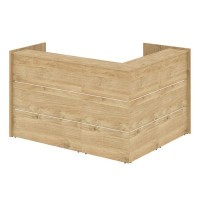 Onix O.R-K-22 (Тиквуд светлый) Стойка ресепшн угловая г-образная с внешним углом