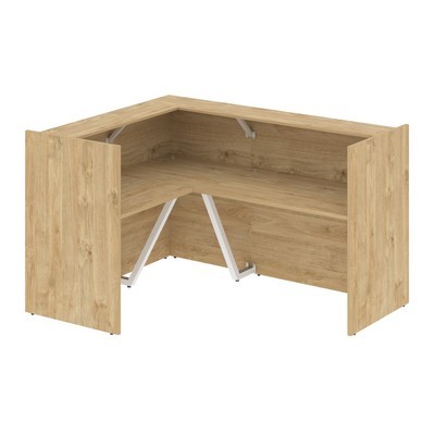 Onix O.R-K-22 (Тиквуд светлый) Стойка ресепшн угловая г-образная с внешним углом