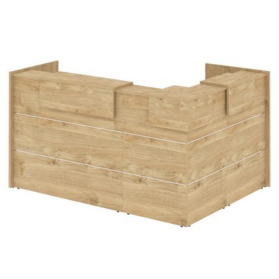 Onix O.R-K-23 (Тиквуд светлый) Стойка ресепшн угловая г-образная с внешним углом