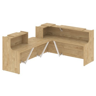 Onix O.R-K-31 (Тиквуд светлый) Стойка ресепшн угловая г-образная с внешним углом