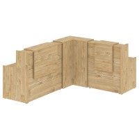 Onix O.R-K-32 (Тиквуд светлый) Стойка ресепшн угловая г-образная с внутренним углом