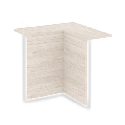 Onix О.R-NU.V.VNU.S(L) (Денвер светлый) Накладка угловая высокая внутренняя с подсветкой левая для О.R-F.MU.VNU(L)