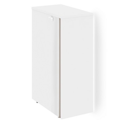 Onix O.R-TV-4.S(L) (Дуб аризона/Белый бриллиант) Тумба с подсветкой 4 ящика завершающая, левая