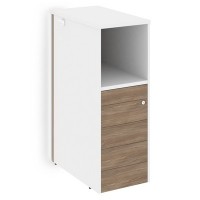 Onix O.R-TV-5TIP.S(R) (Дуб аризона/Белый бриллиант) Тумба с подсветкой 5 ящиков TIP-ON завершающая, правая