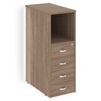 Onix O.R-TV-4.S(L) (Дуб аризона) Тумба с подсветкой 4 ящика завершающая, левая