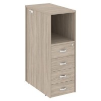 Onix O.R-TV-4 (Дуб аттик) Тумба 4 ящика проходная, средняя