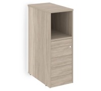Оникс O.R-TV-5TIP.S(L) (Дуб аттик) Тумба с подсветкой 5 ящиков TIP-ON завершающая, левая
