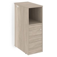 Onix O.R-TV-5TIP.S(R) (Дуб аттик) Тумба с подсветкой 5 ящиков TIP-ON завершающая, правая