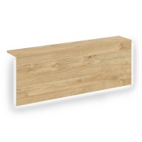 Onix О.R-NP.V-118.2.S (Тиквуд светлый) Накладка с подсветкой прямая высокая на 2 модуля О.R-F.MP.V-118