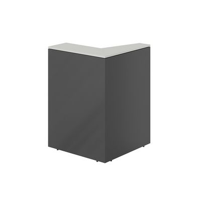 Квадро QR.108.AN.WH (Антрацит/Белый) Модуль угловой левый