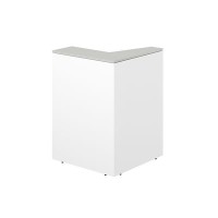 Квадро QR.108.WH.AN (Белый/Антрацит) Модуль угловой левый