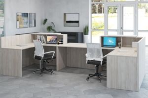 Ресепшн Salute дуб шамони светлый